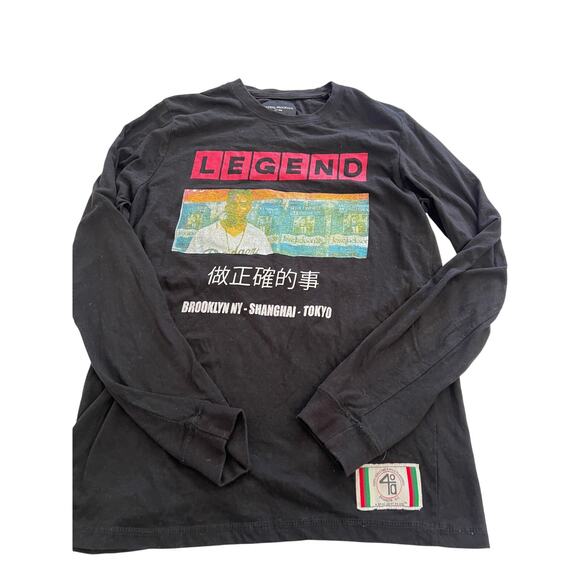 Vintage Defend Brooklyn Spike Lee 40 Acres A Mule LEGEND Long Sleeve Shirt Large - Picture 4 of 9